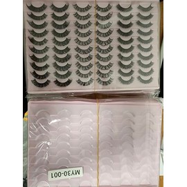 30 Pairs False Eyelashes, Lash Extensions Cat Eye Faux Mink Lashes Natural Look Fluffy Wispy Lashes High-Capacity Lash Set
