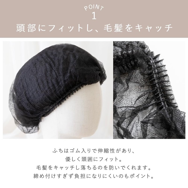 BrightLala Disposable Hair Caps, Non-woven Fabric, 100 Sheets or 20
