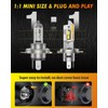 Termitor H4/9003/HB2 Light Bulbs, 120,000LM 18X Ultra Brightness, Pack of