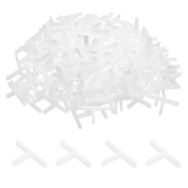 HARFINGTON 100pcs Tile Spacers 2mm Hard Plastic t Type Tiles Leveler Spacer Installation Ceramic Spacing Clips for Wall Floor