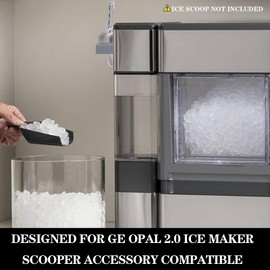 Magnetic ice Scoop Holder for Ge Opal Nugget ice Makers,for Ge Opal Nugget 2.0 Perfectly Magnetic ice & ice Maker 1.0 Scoop Holder(Bracket only) (Gray)