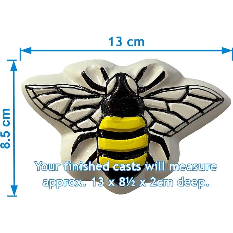 Honey Bees Plaster Or Concrete Mould 2 Cavity Garden Plaque