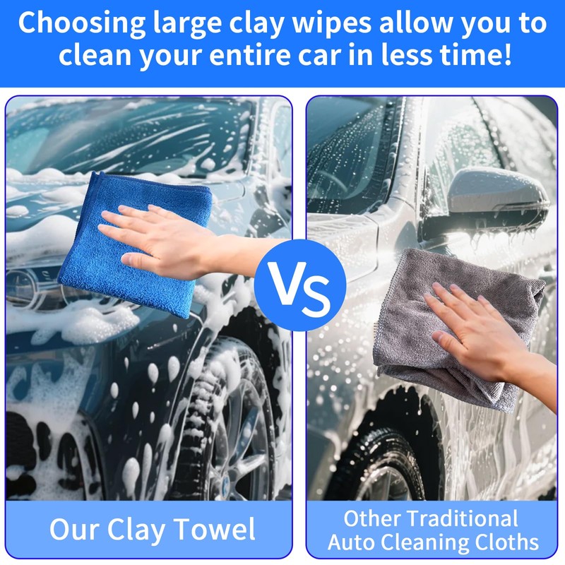 MCSDFN 2 Pack Clay Towel Auto Detailing 12 x 12