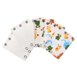 Beavorty 12pcs Cotton Bodysuit Extenders Double-layer Comfortable Snap Extenders for Girls Boys for Growing for Everyday Use