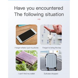 Smart Anti Loss Device Key Finder Locator GPS, Portable Bluetooth Finders Tracker Device with Key Ring for Kids Dog Pet Cat Wallet Luggage