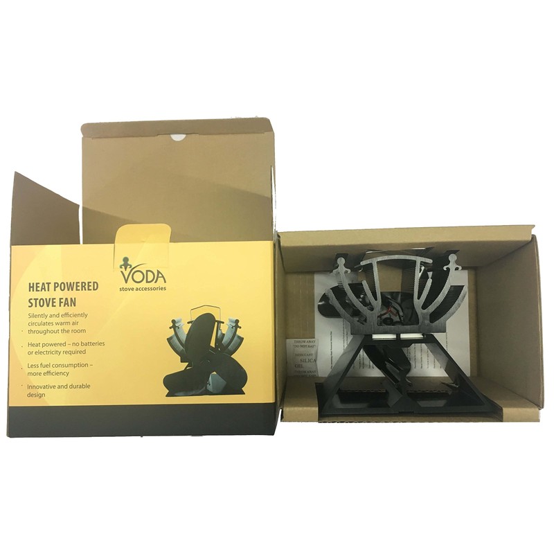 13cm Height, Mini Heat Powered Oven Fan for Small Space