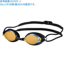 SWANS (スワンズ) スイミングゴーグル 度付きレンズ SRXCL-N PAF SMOR スモーク×フラッシュオレンジミラー S-7.00 レーシング クッション付 大人用 レンズのみ