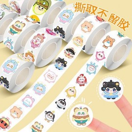 [Overseas] Children's nail stickers, character nail stickers, nail materials, cute egg party stickers, kindergarten stickers, hand account, free size/ Egg Production [2.0Cm500 Sticker] 50ea