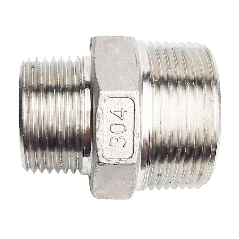 1-1/4" x 1" Male Hex Nipple Threaded Reducer Connector Pipe
