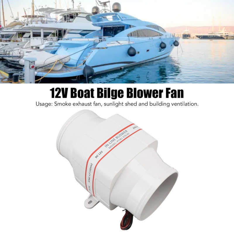 12v Electric In Line Blower ABS Shell Marine Boat in