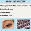 Dense And Naturally Curled Segmented False Eyelashes Set (With Tweezers),