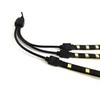 2pcs/pack black 4pin LED splitter cable Y splitter cable LED