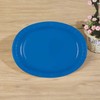 Royal Blue Solid Oval Plates - (Pack of 8) -