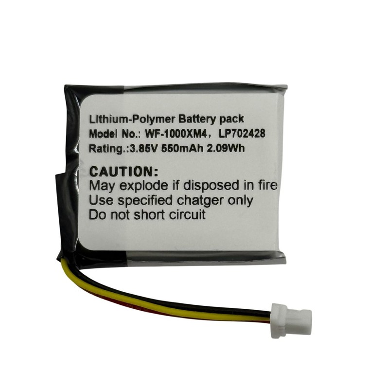 For Sony Battery for Sony WF-1000XM4 Charging Case LP702428 3.85v