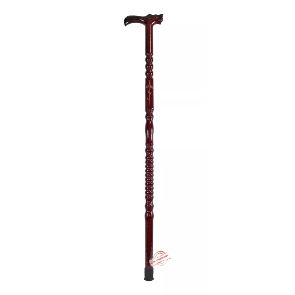 J.H. Company Baston De Madera Cabeza Dragon Tradicional Chino Ba-559