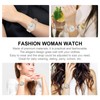 LEDMOMO Waterproof Jubia Analog Leather Strap Fashion Wrist Watch, white