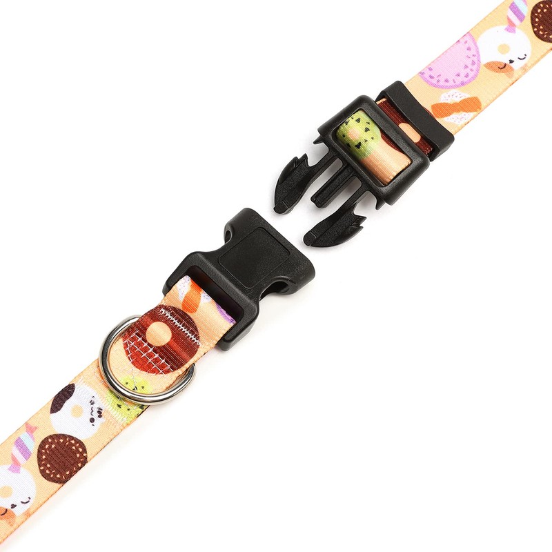 Mercano Adjustable Soft Nylon Dog Collar Comfort & Robust Patterned