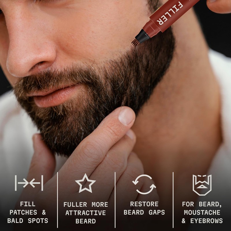 Striking Viking Beard Pencil & Bristle Brush for Men -