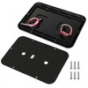 Partsam 2Pcs Double Led Trailer Tail Lights Horizontal Mount Dual