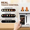Mecity 2 Slice Touch Screen Toaster, 1.5" Wide Slot, Stainless