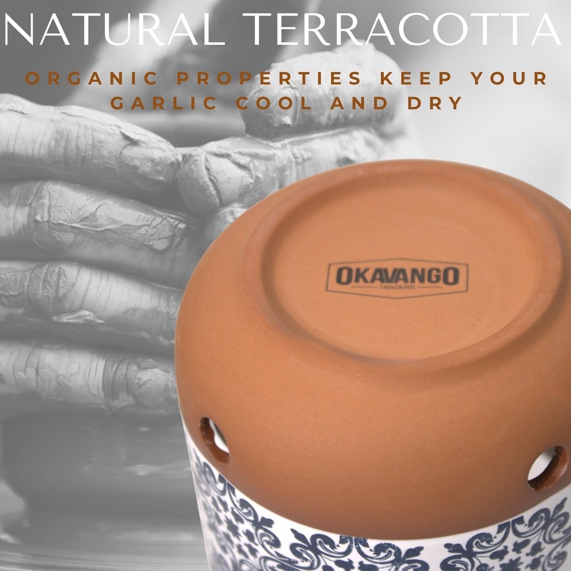 Okavango Ceramic Garlic Keeper - garlic keepers - garlic storage