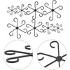 Estacas de Soporte Altura Ajustable Fácil Instalación Juego de 8