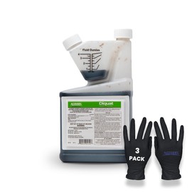 Diquat Weed Killer, Fast-Acting Formula for Aquatic and Landscape Weeds, Safe on Ornamentals, Visible Results in 1-2 Days, Pet Safe, 3-Pack of Disposable Gloves Included, 32 Ounces