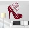 Large Vinyl Wall Decal Women's High Heel Shoes Girl Room