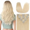 TESS Real Hair Clip-In Hair Extensions, Standard Weft, Grade 7A,