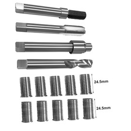 JMSMSH M12*1.75 Metric Thread Repair kit,10 24.5MM Stainless Steel Inserts
