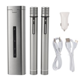 5W Wireless Bluetooth Car Microphone 90db DSP Chip Portable Handheld Dual KTV Mic Speaker for Home Party Birthday