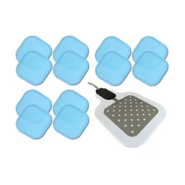 3 Replacement Sets (12 Pieces) Gel Pads Tenspad Silver Compatible with Beurer EM 59 Heat Devices