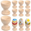 LIFKOME Easter Egg Cup 24pcs Wooden Egg Holder DIY Unfinished