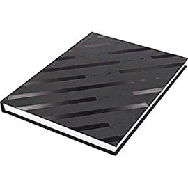 Kangaro K-5585 A5 Blank Sketchbook, Hard Cover, 80 Sheets, 140 g, Black Design, 20.5 x 15.2 x 1.4