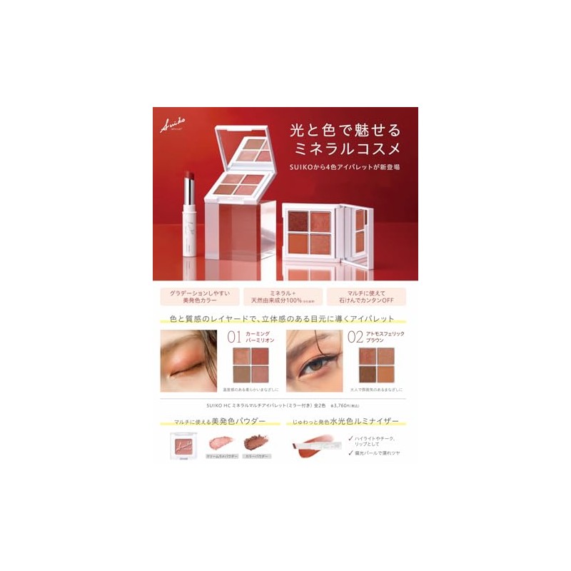 SUIKO Mineral Multi Luminizer, 06 Rusty Red, Polarized Pearl, Lip