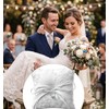 Ring Pillow, Ring Pillow for Rings Bearer Ceremony with Bowknot