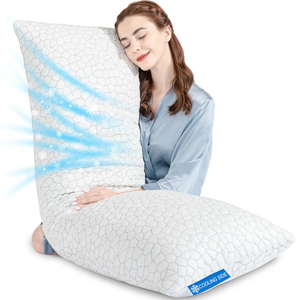 Cooling Body Pillow for Adults,Adjustable 58inch Extra Long Pillows for
