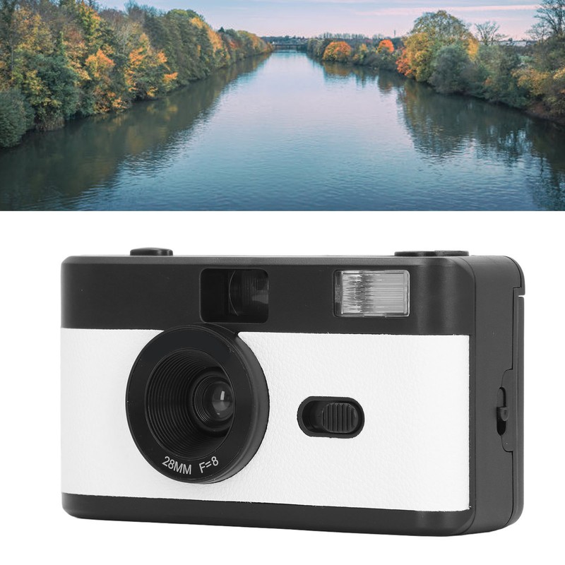 35MM Film Camera Reusable Lightweight Vintage Camera Built in Flash