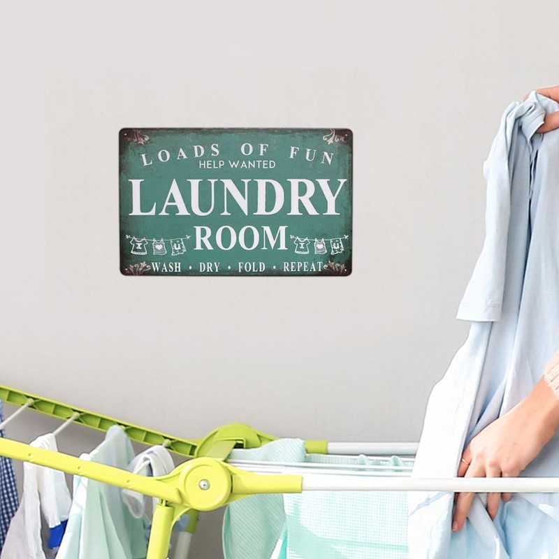 Laundry Room Loads of Fun Vintage Tin Sign