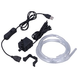 DC5521 Female Connector Water Pump Kit Low Pressure Submersible Pumps with USB Cable 5V 1W