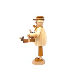 Drechslerei Friedbert Uhlig, incense smoker no. 038, car locksmith, 25 cm high, turned from regional wood, real handmade from the Ore Mountains, Christmas, wood art, real wood