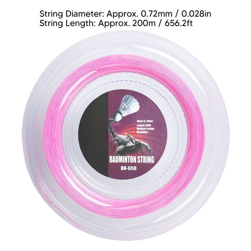 0.72mm 200m Badminton Racquet String Nylon Badminton Training Racket String