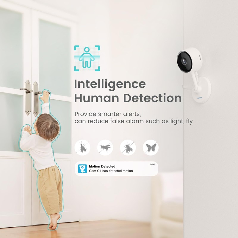 Little elf Camera 2 Pack, Litokam 2K Indoor Security Camera