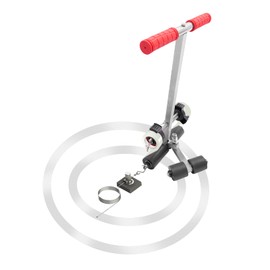 HinLIaDa Floor Tape Applicator Court Line Tape Machine, Portable Manual Parking Lot Striping Machine, with Circle Drawing Kit, for Driveway, Asphalt or Concrete, Basketball Courts, Road Warning