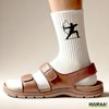 Huuraa Unisex Socks Archery Silhouette Gift Size 4/7 White Archery