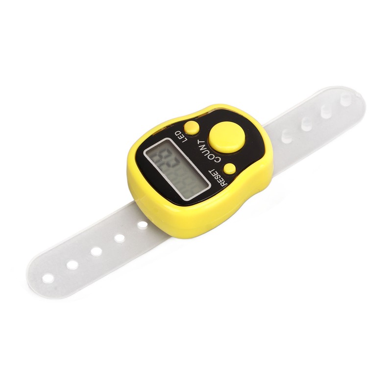 5PCS Finger Counter Adjustable Reset Button 5 Digit Number Hand