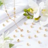 Beebeecraft 20pcs 7mm Stopper Beads, 18K Gold Plated, Slider Beads,