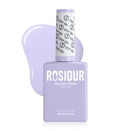 Rosiour 18 ML HEMA-Free Gel Polish Spring Summer Colors, Light Purple One Step Gel Nail Polish 3-in-1, Lavender Gel Nail Polish Pastel Colors, Soak Off U V Gel Polish for Women Girl Nail Lovers