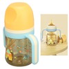 Wide Neck Sippy Straw Bottle Spill Proof Easy Grip Training