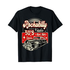 1950s Vintage Rockabilly Swing 50s Sock Hop Doo Wop Rocker T-Shirt